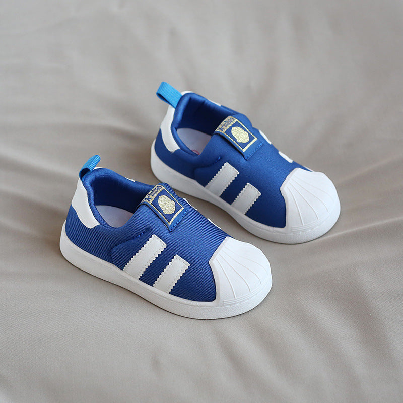 Xiaoliubao Toddler Sneakers – Anti-Collision Shell Toe Shoes for Boys & Girls