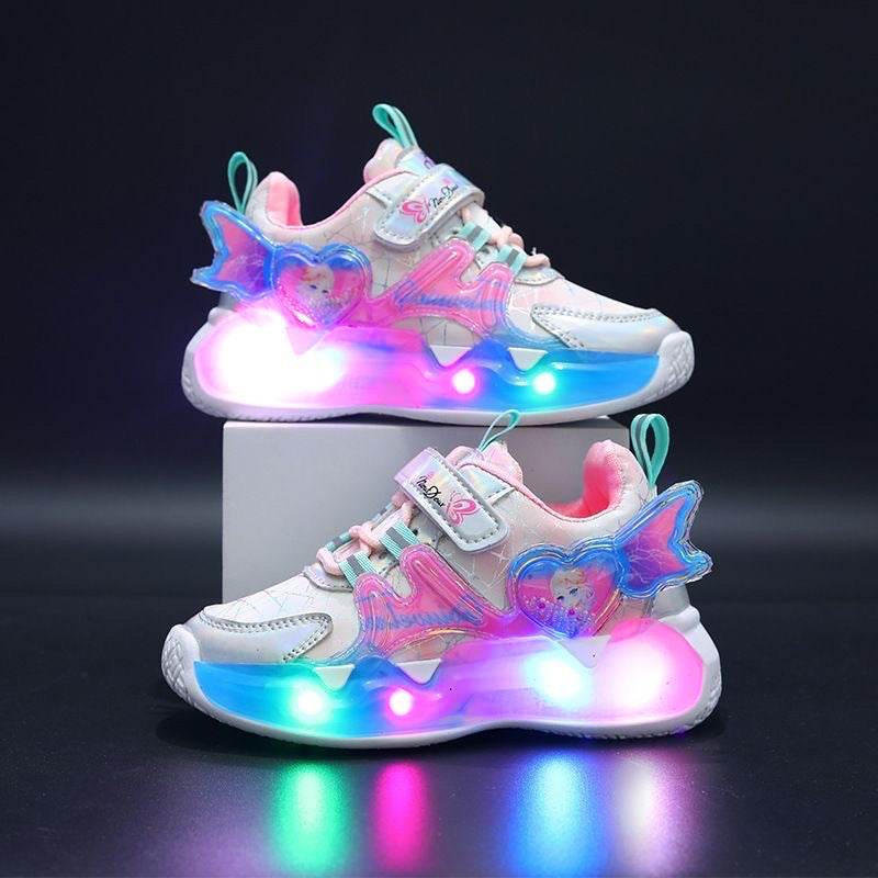 LED Sport Shoes Inspired by Elsa for Kids! - IRRAKIDS