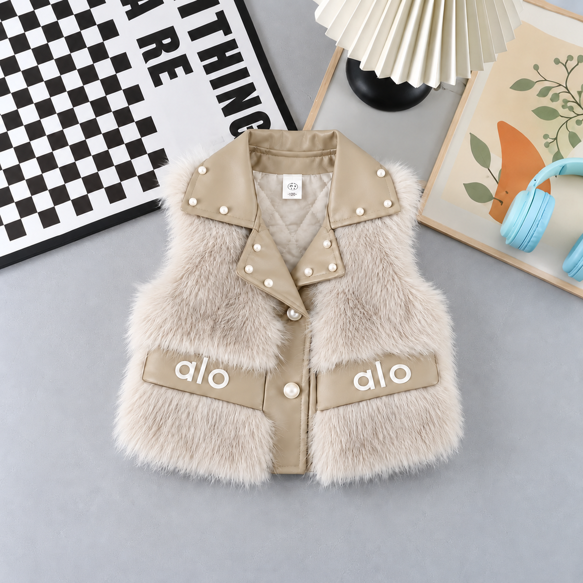 ✨ Gilet d'hiver en fourrure pour filles – Luxe et design moderne