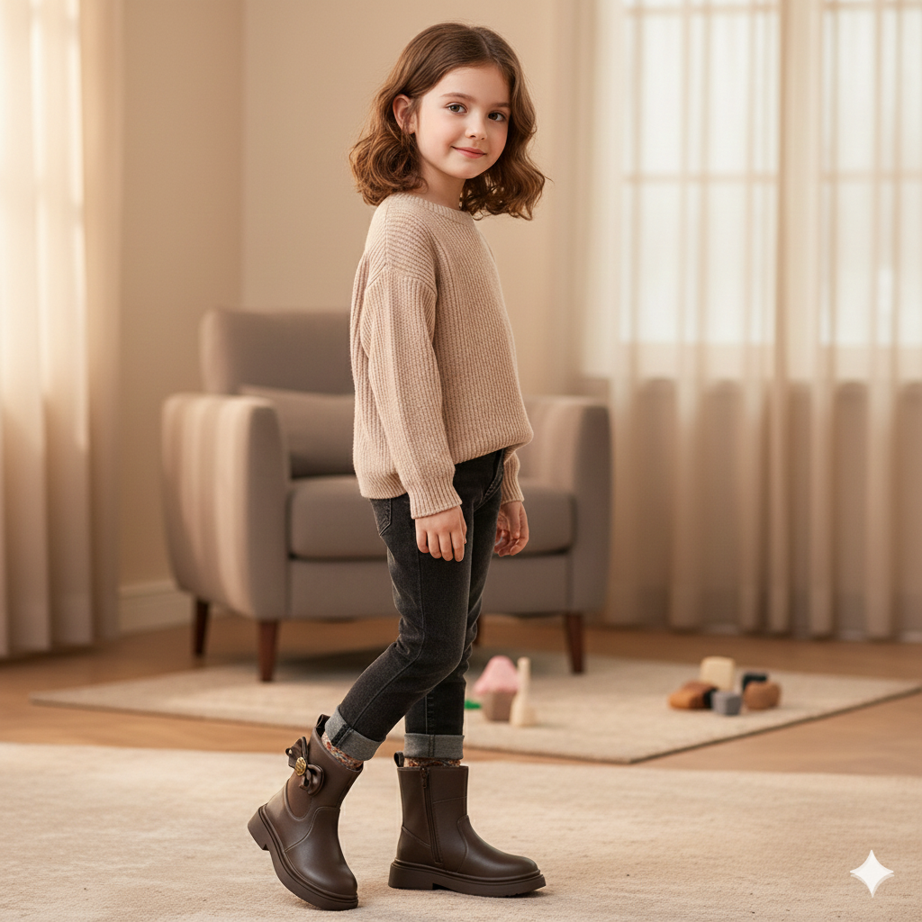 Classic Comfort Boots with Cute Bow Detail