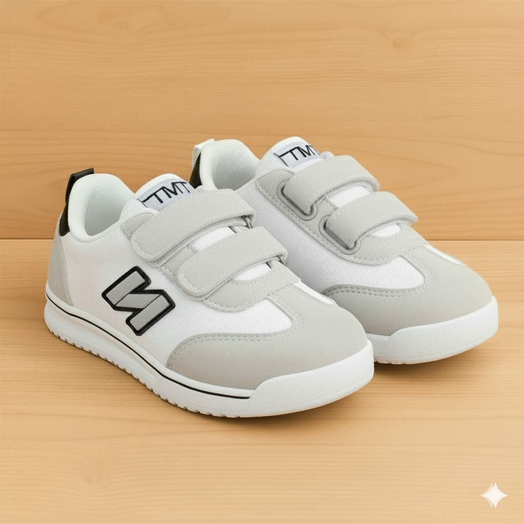 Baskets décontractées à scratch pour enfants – Chaussures légères, confortables et élégantes au quotidien (pointures 25-35)