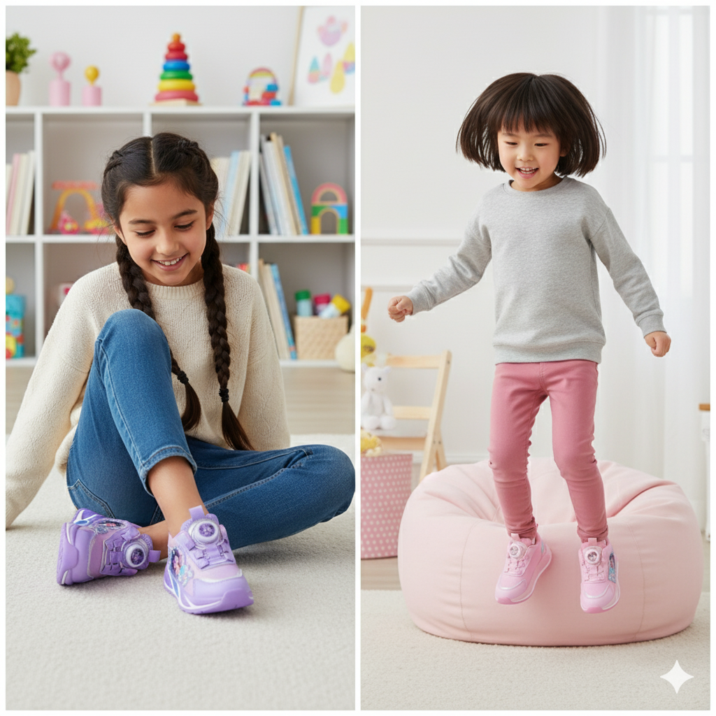 ✨ Light-Up Princess Sneakers for Kids ✨