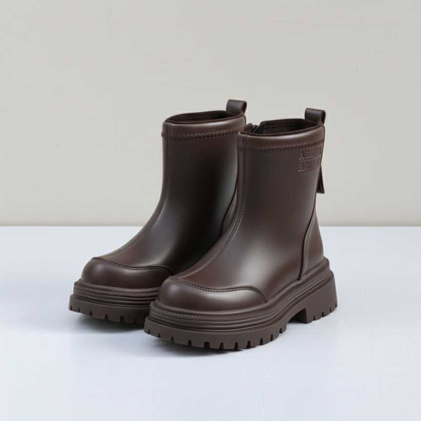 "Chunky Luxe Ankle Boots – Modern Edge in Every Step"