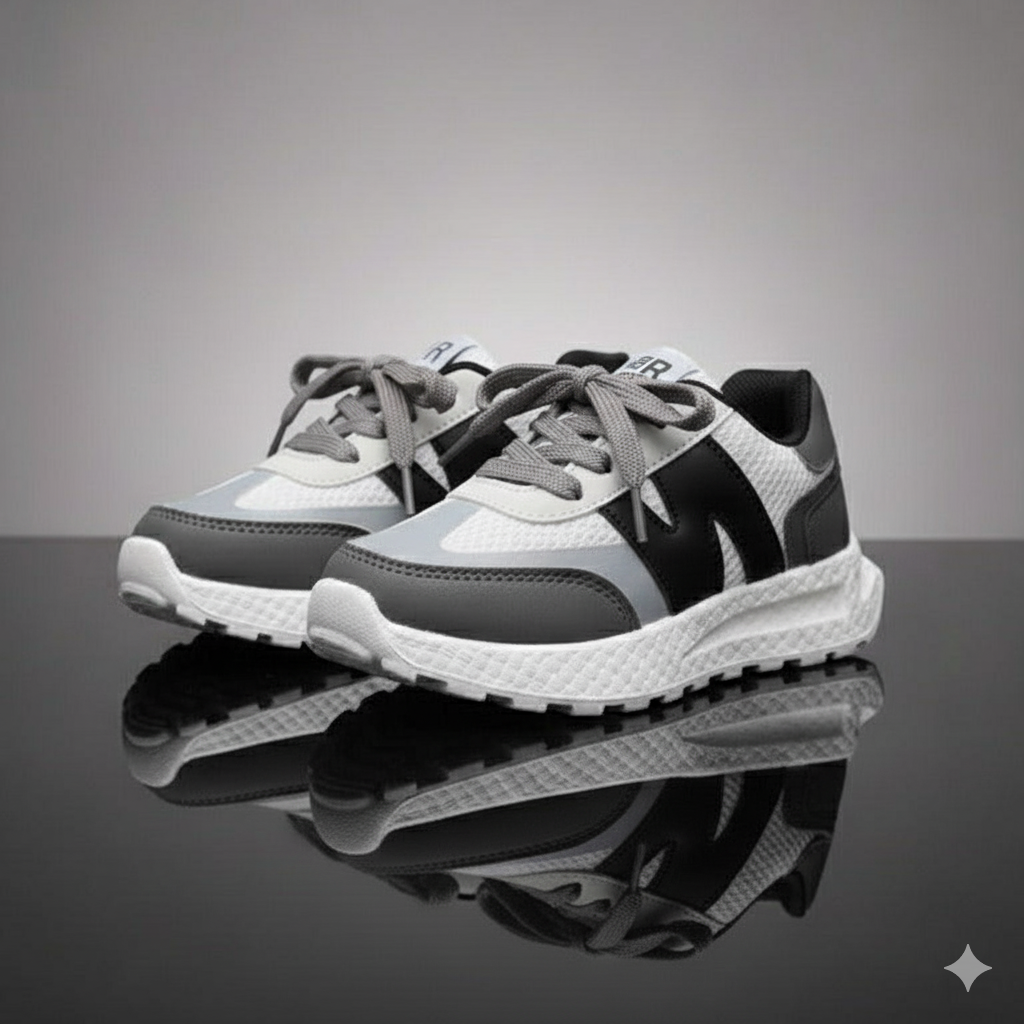 Fashionable children's sneakers made of high-quality materials - comfortable and lightweight for walking and playing