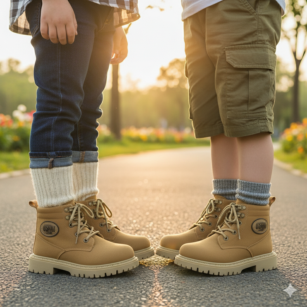 Bottes pour enfants : évitez la précipitation — fermeture éclair latérale, semelle crantée adhérente