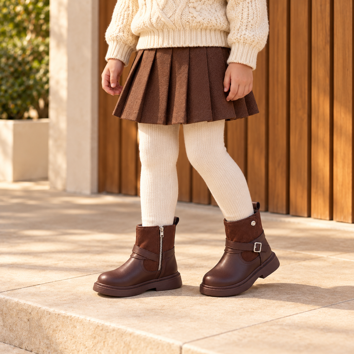 Bottines à boucle pour fille — Une touche élégante pour chaque tenue