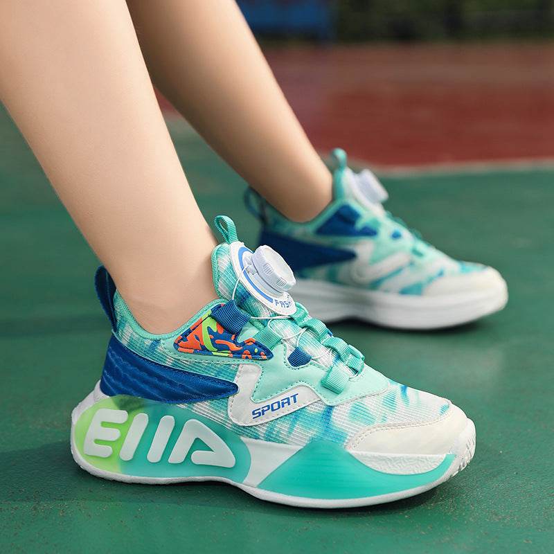 ED Light-Up Kids Sneakers with Slip-On Rotary Buckle – Comfortable, Durable, Non-Slip All-Season Shoes for Boys & Girls - IRRAKIDS