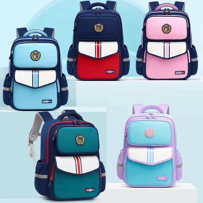 2025 New Kids’ Back Protection Schoolbag – Large Capacity Multi-Function Backpack for Grades 1-6