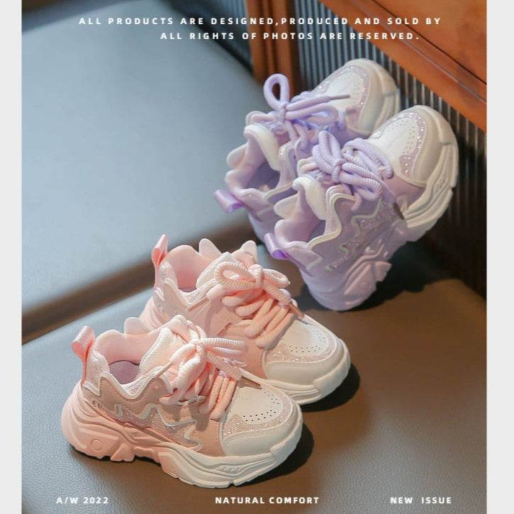 Sport Elegance: Fashion-Forward Girls Athletic Shoes with a Non-Slip Design - IRRAKIDS