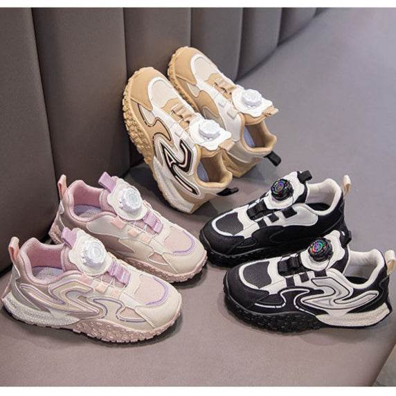 Kids' Swivel-Button Sneakers - Comfort and Style in One Step! - IRRAKIDS