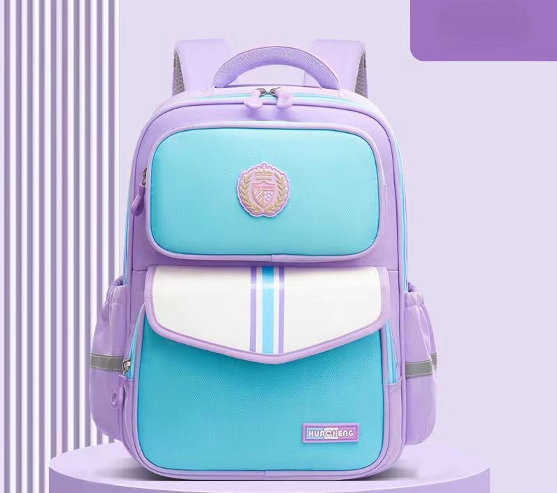 2025 New Kids’ Back Protection Schoolbag – Large Capacity Multi-Function Backpack for Grades 1-6