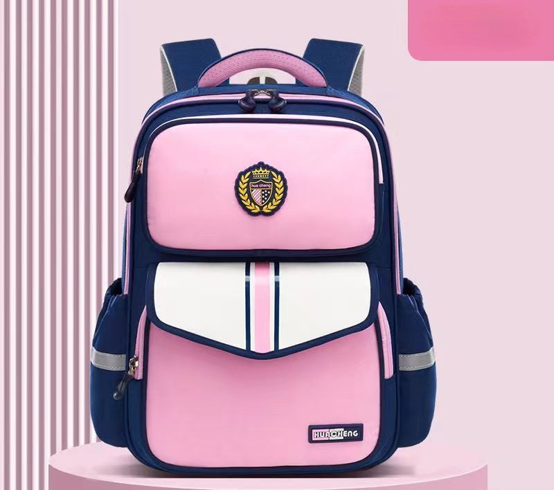 2025 New Kids’ Back Protection Schoolbag – Large Capacity Multi-Function Backpack for Grades 1-6