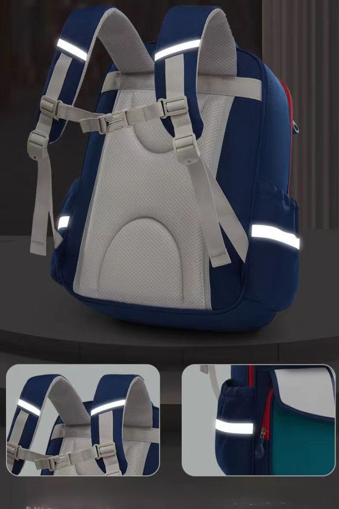 2025 New Kids’ Back Protection Schoolbag – Large Capacity Multi-Function Backpack for Grades 1-6