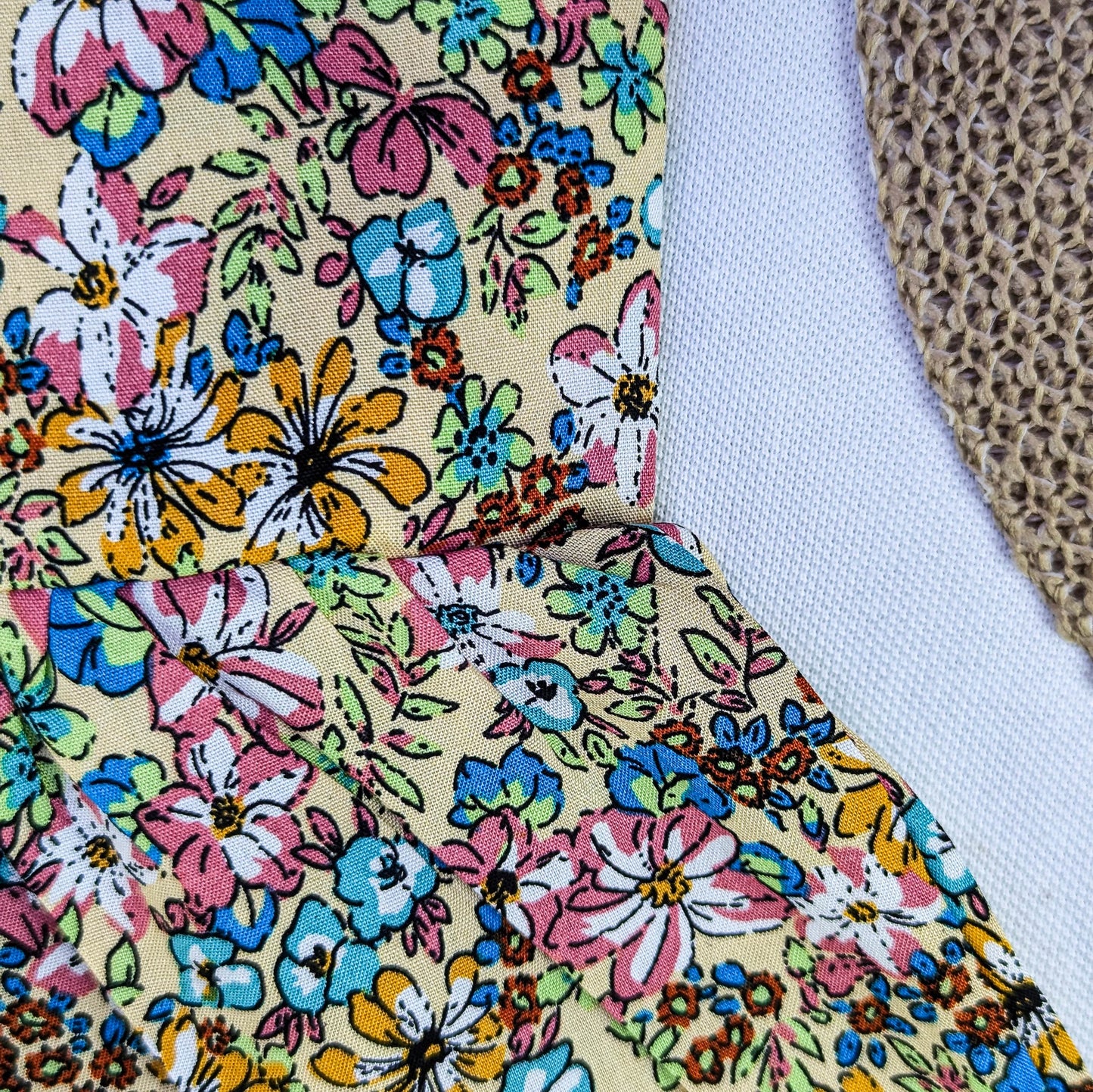 Colorful Floral Dress & Matching Hat Set for Girls - IRRAKIDS