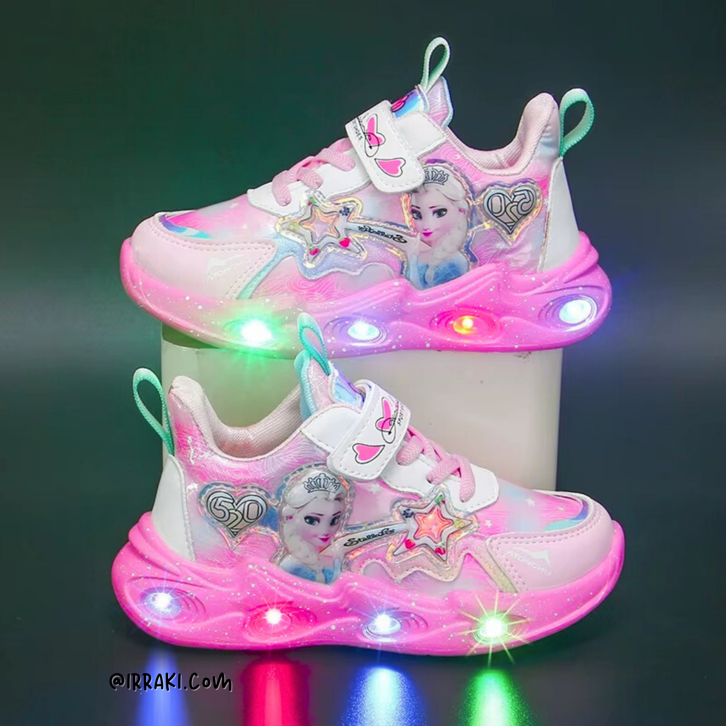 Girls' shoes with LED lights, comfortable and stylish 02