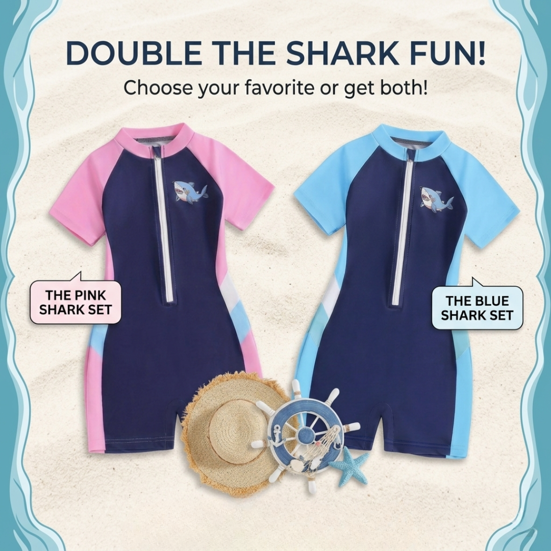 Maillot de bain requin pour enfants – Maillot de bain une pièce anti-UV