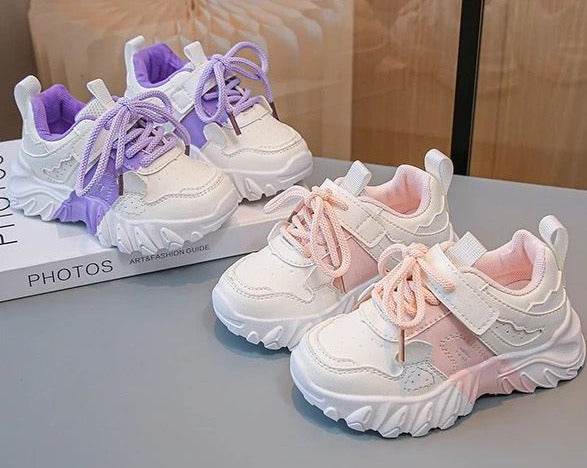 Fashion Kids Boys Girls Sneakers Children School Shoes Running Shoes Soft Non-slip Rubber Sole - IRRAKIDS