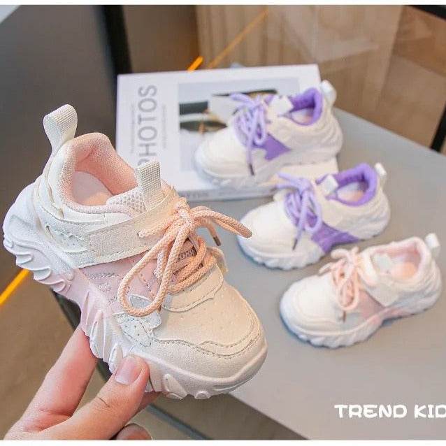 Fashion Kids Boys Girls Sneakers Children School Shoes Running Shoes Soft Non-slip Rubber Sole - IRRAKIDS