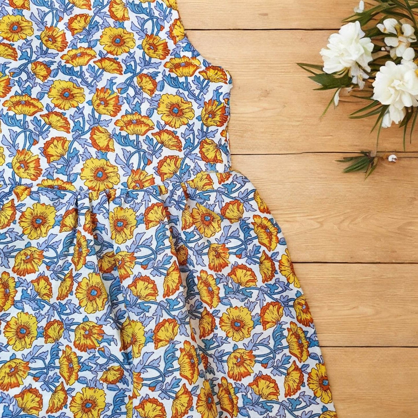 Summer Vacation Style Dress with Floral Print - IRRAKIDS