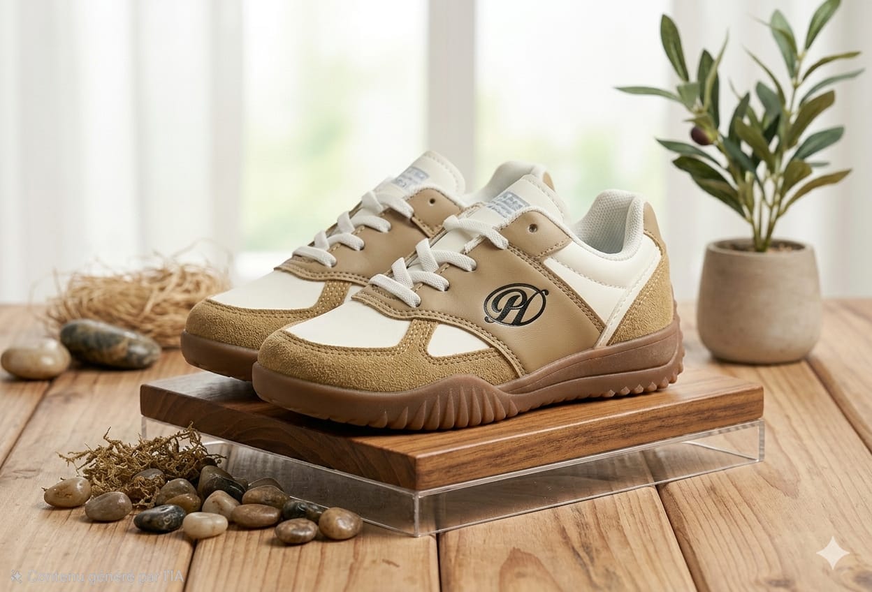 Chaussures de sport pour enfants avec bride Velcro – Baskets décontractées confortables et antidérapantes pour garçons et filles