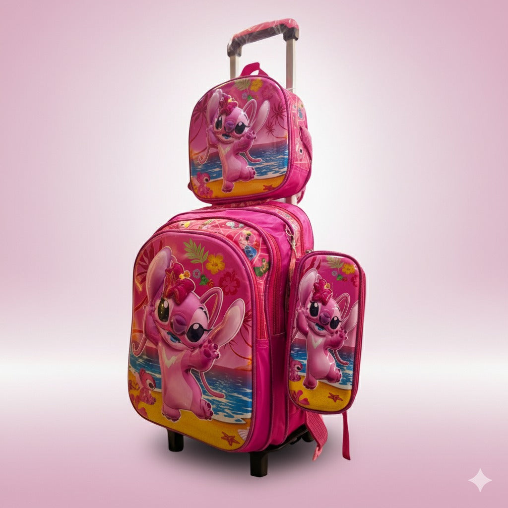 Ensemble de 3 sacs d'école pour enfants (sac à dos, sac à lunch et trousse)