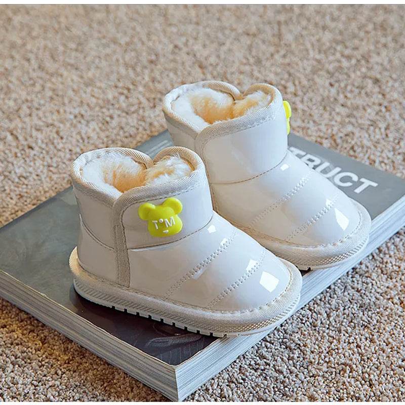 Cozy girls Boots: Plush Lined, Perfect for Boys and Girls, Soft-Soled Winter Shoes - IRRAKIDS
