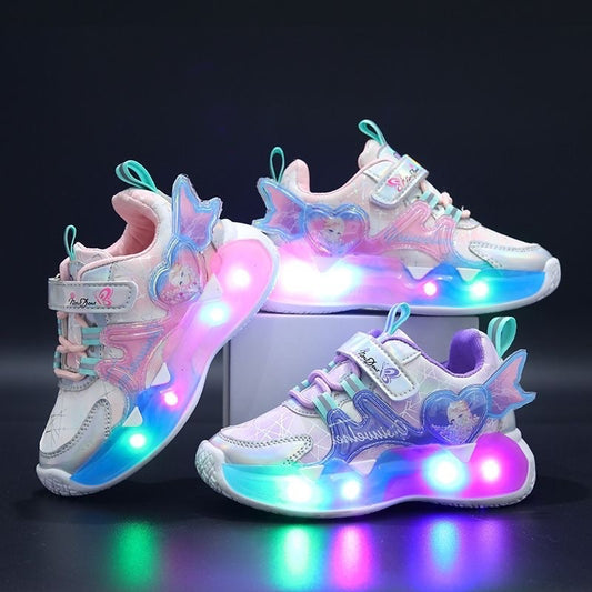 LED Sport Shoes Inspired by Elsa for Kids!