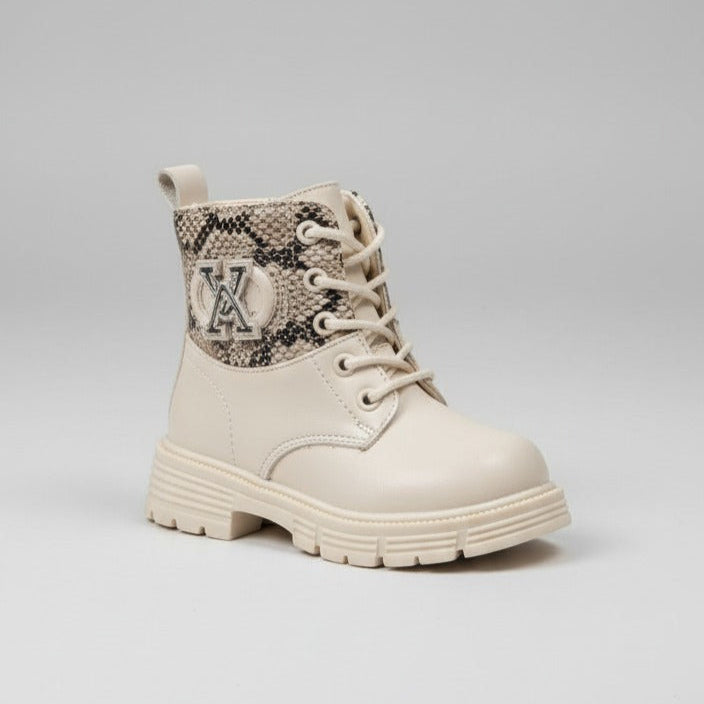 Girls’ lace-up ankle boots with lug sole — Product image: