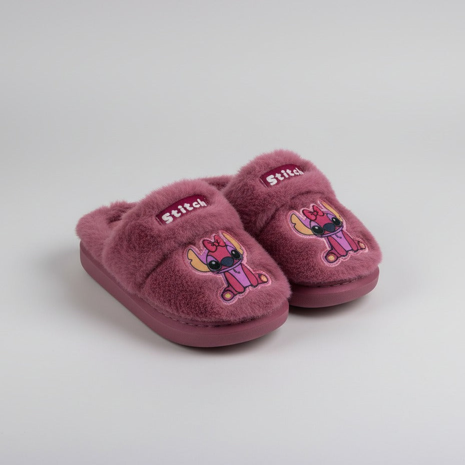 Fuzzy Stitch Slippers — Product image: