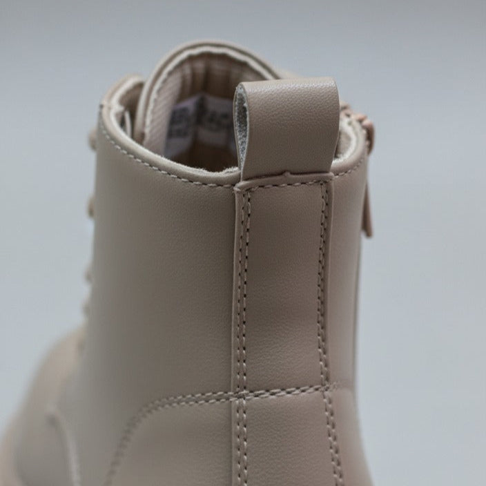 Girls' Lace-Up Butterfly Combat Boots — Product image: