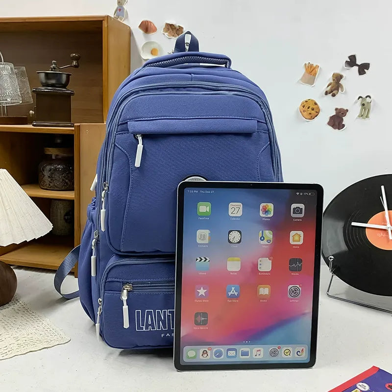 Sacs à dos d'école multi-poches tendance - pour le collège et le lycée