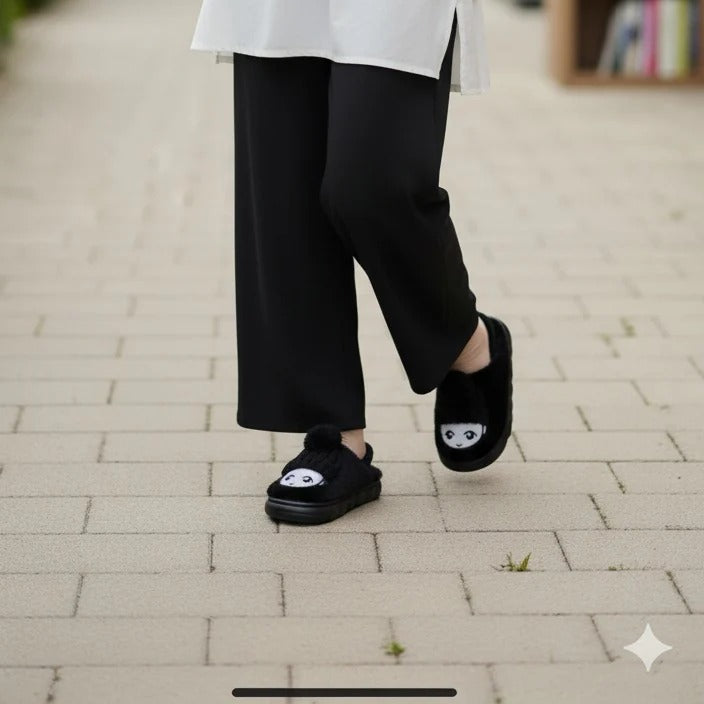 "Chaussons d'hiver chauds à motifs de dessins animés pour enfants - Confort et plaisir à chaque pas !"