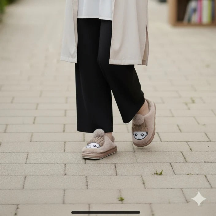 "Chaussons d'hiver chauds à motifs de dessins animés pour enfants - Confort et plaisir à chaque pas !"