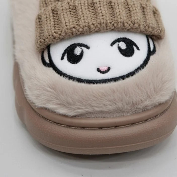 "Chaussons d'hiver chauds à motifs de dessins animés pour enfants - Confort et plaisir à chaque pas !"