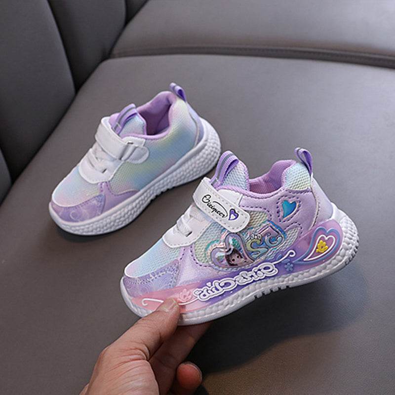 2023 New Breathable Girls LED Lighting Shoes Casual Sports Shoes - IRRAKIDS