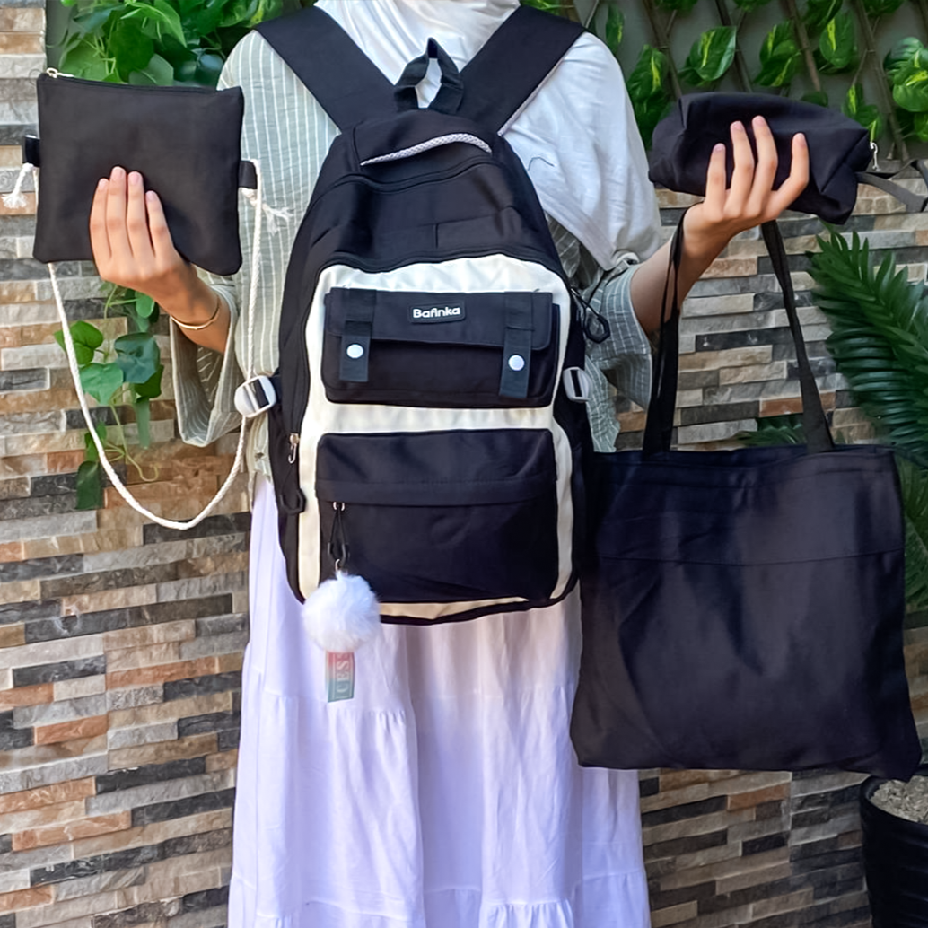 🎒 Ensemble de sac à dos d'école multifonctionnel 5 en 1 – Élégant et pratique