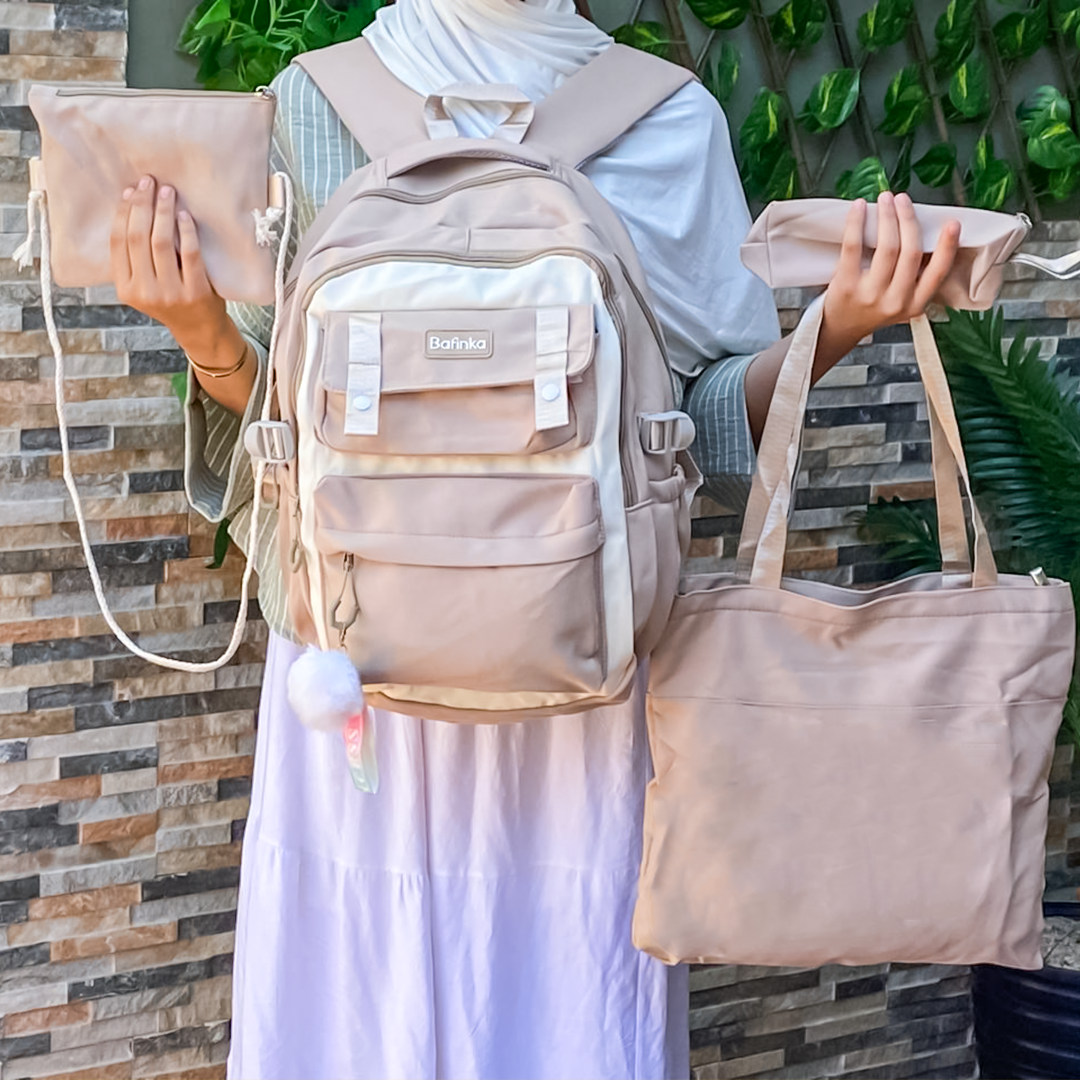 🎒 Ensemble de sac à dos d'école multifonctionnel 5 en 1 – Élégant et pratique