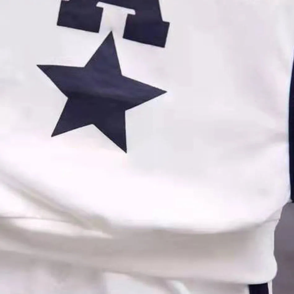 Two Pcs Casual Letter Print Hooded Sleeveless Tee Shorts Set - IRRAKI