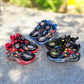 New Trendy Spiderman Sports Shoes for Boys: Featuring LED Lights & Easy to Wear Rotating Button