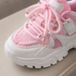 Baskets épaisses mode pour filles – Chaussures de sport décontractées à paillettes | Légères et confortables