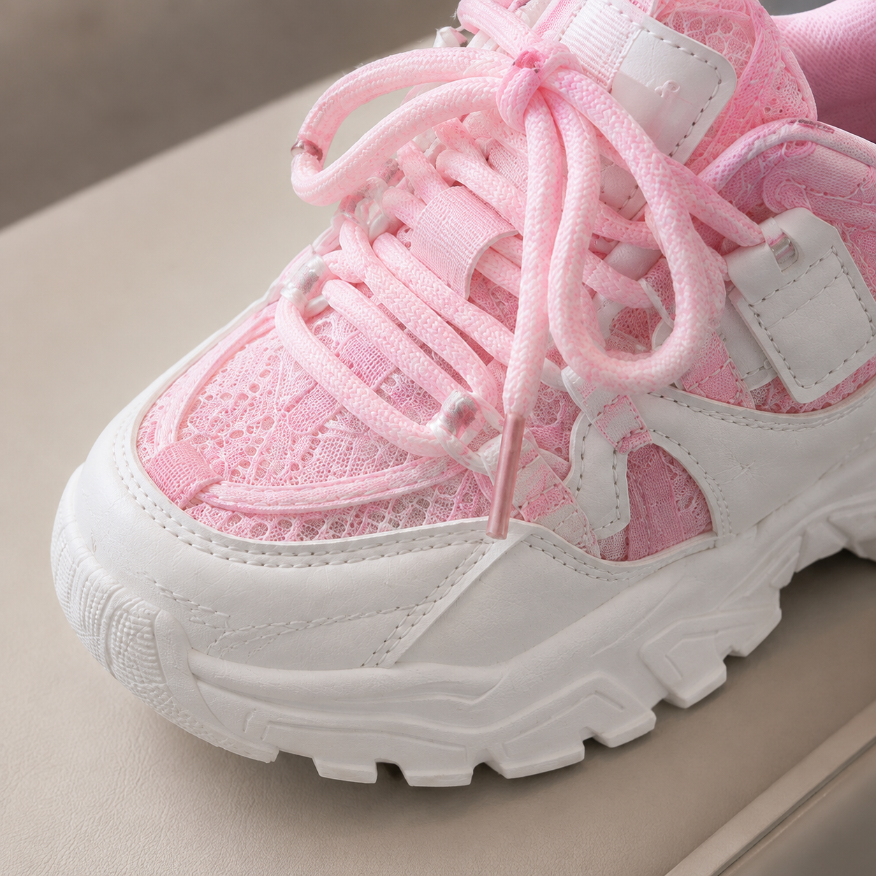 Baskets épaisses mode pour filles – Chaussures de sport décontractées à paillettes | Légères et confortables