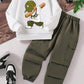 Stylish boys' set with bear print - comfort and elegance for every day! - IRRAKIDS