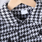 Ensemble pour  garçon Playful Pals – Surchemise élégante à imprimé pied-de-poule + pantalon noir assorti, tenue décontractée et élégante pour le printemps et l'automne