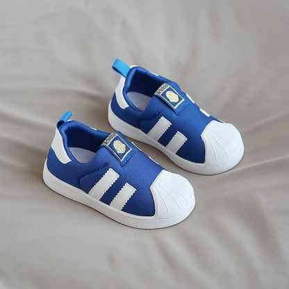 Xiaoliubao Toddler Sneakers – Anti-Collision Shell Toe Shoes for Boys & Girls