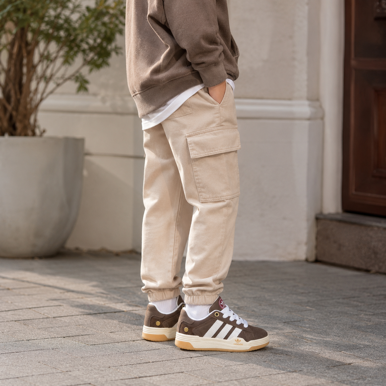 Baskets classiques à rayures pour enfants – Chaussures confortables pour tous les jours