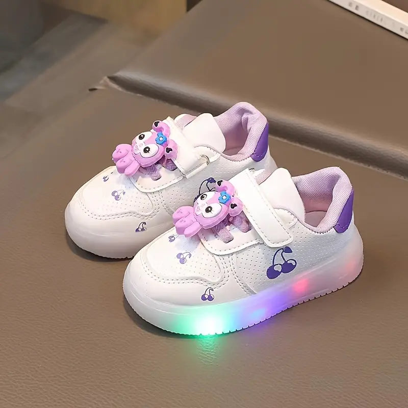 Sparkle Stride Chaussures de skate lumineuses a LED pour fille Con IRRAKIDS