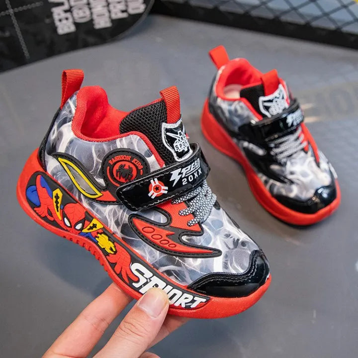 2023 Sneakers Children Casual super hero shoes with cool print