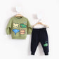 2pcs boy girls top and pants with beautiful Animal faces - IRRAKIDS