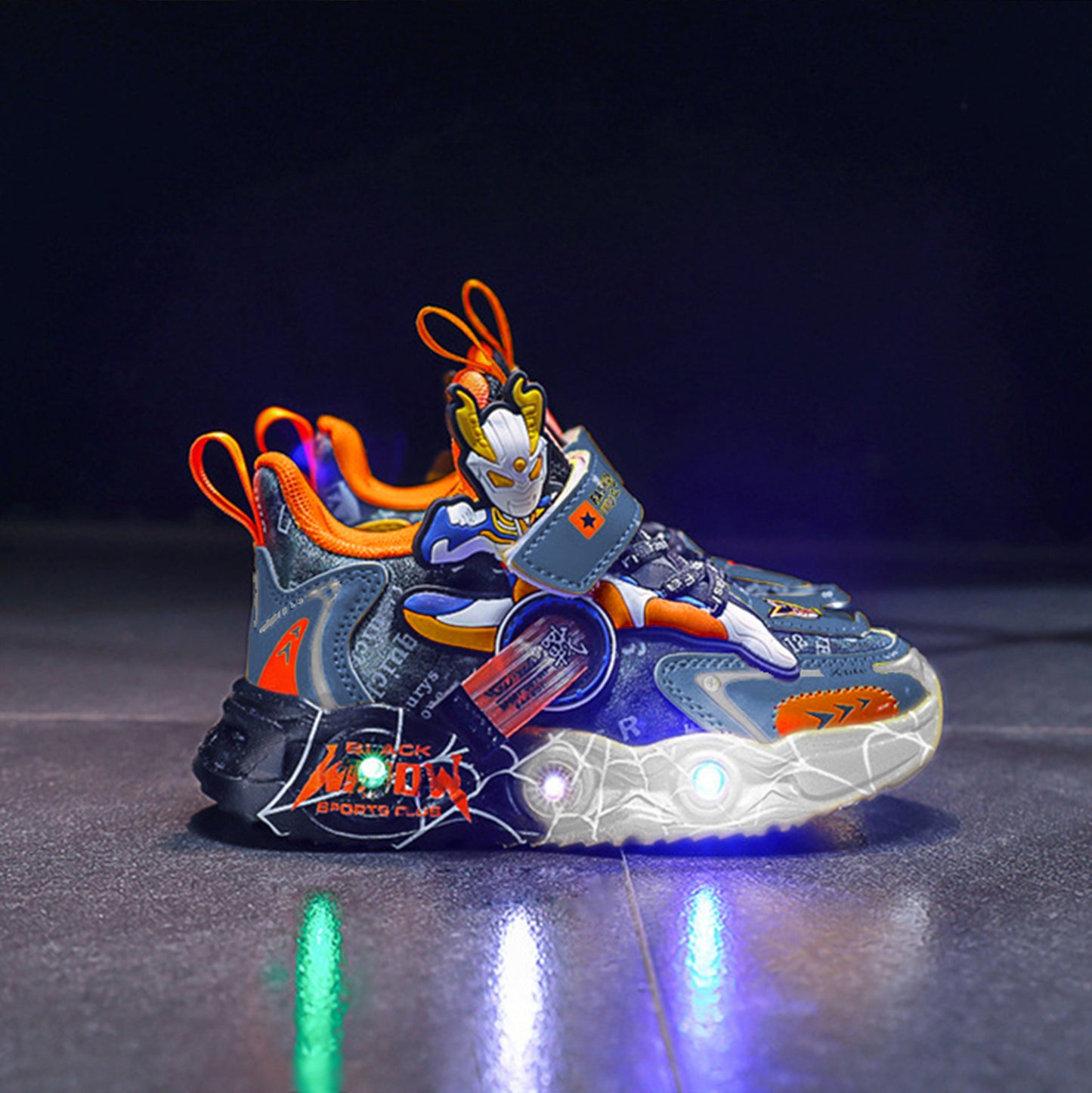 Superhero Glow: Modern LED-Lit Kids Shoes for Style-Savvy Young Heroes