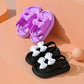 Trendy Cute Bowknot Open Toe Sandals For Girls, Breathable Non-slip Sandals For Indoor Outdoor Beach